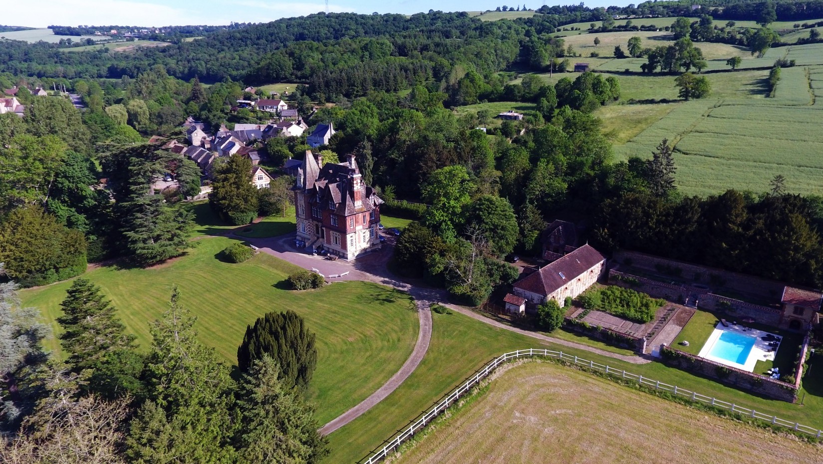 Vue sur le domaine